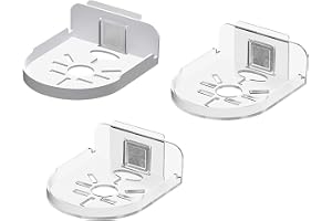 Weyri 3 Set of Wall Shelves for Security Cameras, ABS Wall Mount Bracket for Baby Monitors, Speakers, Universal Surveillance Cameras Holder