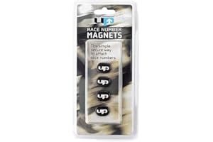 UPD Ultimate Performance UP Race Number Magnets Lightweight Simple Secure Attachment for Race Numbers No More Pins Running Competing Marathon Endurance Events Black