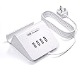 Qurzou USB Charging Station 25W USB Fast Charger Plug,Multi USB-C Wall Charger for iPhone 15/14/13/12,Samsung Galaxy S23/S22/S21,Android etc (white 25W)