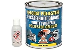LASAV GELCOAT PARARAFFINATO Bianco per VETRORESINA kg.1 con CATALIZZATORE + Omaggio