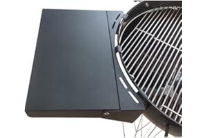 BBQNovation Table d'appoint amovible et pliable pour barbecues sphériques de 57 cm, 100 % compatible avec la plupart des barbecues sphériques Weber