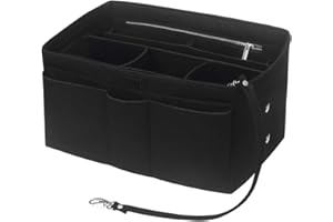 Betoores Feltro Organizer Borsa Donna, Borsa per Organizzatore con Borsa Rimovibile Interno (Nero,L)
