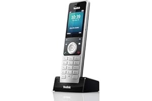 Yealink W56H Bezprzewodowa słuchawka rozszerzająca HD DECT do bezprzewodowego telefonu VoIP i urządzenia, czarny/szary