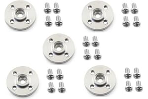 DollaTek 25T Aluminium servo Bras Rond Type Disc Disque métal Rudder Disc Cornes pour Bricolage Robot - 5pcs