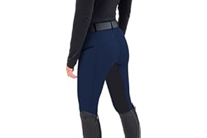 nicticsi Damen Mode Reiterhosen Slim Fit Elastische Splice Reiterhosen Casual Leggings Sport Hohe Taille Reithose Reitsport Trainingshose