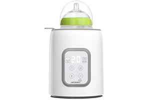 Flaschenwärmer Baby, GROWNSY 8-in-1 Flaschenwärmer für alle Flaschen mit Timer, präziser Temperaturkontrolle und automatischer Abschaltung, multifunktionaler Flaschenwärmer für Muttermilch
