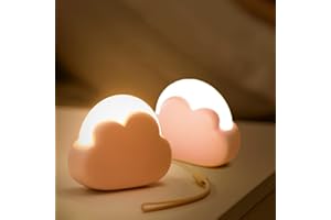 Annmore Lampka nocna dla niemowląt Cloud Zestaw 2 lamp ściennych do sypialni z akumulatorem na prezent dla kobiet w ciąży i narodzin dziewczynki