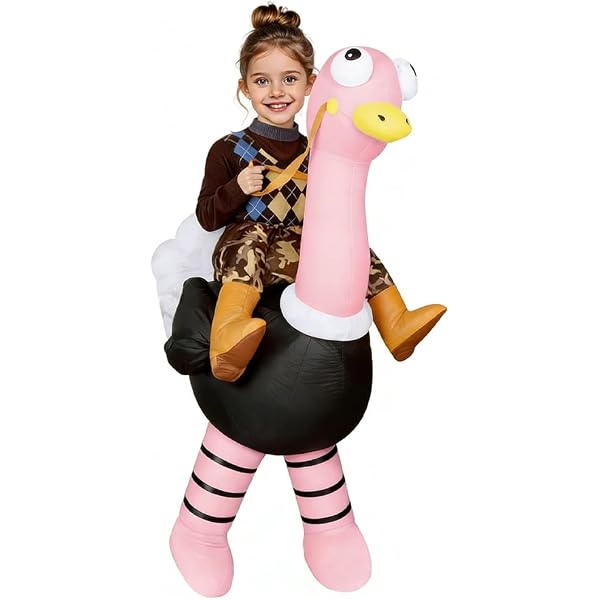 RHYTHMARTS Costume gonfiabile a forma di anatra - Costume gonfiabile di Halloween per adulti - Giallo - Taglia unica - Unisex-Adulti