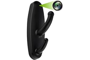 sakalaka Mini Spy Camera HD 1080P Small Hidden Camera Clothes Coat Hook Nanny Cam Mini Spy Hidden Camera Video Recorder With Motion Detection Clothes Hanger for Home/Office Security