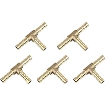 Raccordi Per Tubi Flessibili Ottone 4 Pezzi - 8mm E 6mm | Per Auto, Moto, Camion | Collegamenti Aria, Acqua, Carburante - Foto 6