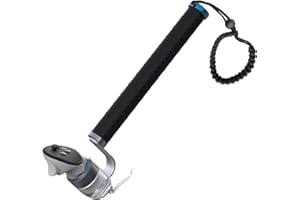 YEZRO VR Cricket Bat Attachment for iB Cricket - Aluminum Short Cricket Bat Handle Accessory Compatible with Meta Quest 3/3s, Quest 2 and Quest Pro Enhance Immersive VR Game Experience