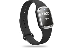 MZFANG Ultrasonic Mosquito Repellent Bracelets Anti Mosquito Repeller Wristband Watch Bands USB Charge Waterproof Portable for Children Adults (Black)