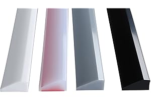 REALN Rampe Türschwelle, Bordsteinrampe aus Massivem Silikon, Kann Nach Belieben Geschnitten Werden, Perfekt for Kehrmaschine (Color : Transparent, Size : 90cm/35.4in)