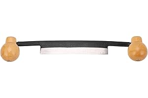 PISSENTE Couteau à Tirer Droit, Couteau à Tirer à Contrôle Précis, Outil de Rasage pour le Travail du Bois, Couteau de Rasage à Double Manche en Bois Antidérapant avec Lame en Acier au