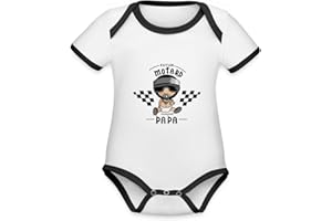 Spreadshirt Fils Futur Motard comme Papa Body Bébé Bio Manches Courtes