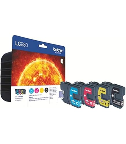 Original Brother Tintenpatronen LC980VALBP – 4 Farben Für DCP-/MFC-Drucker