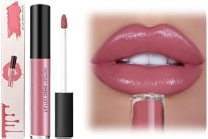 ‎LAOCAF Lippenstift mit Cremiger Textur, Wasserfest, 2024 Neuer Lipgloss, Lang Anhaltender Charme, Glatte Schimmertextur, Lipgloss 24 Stunden Halt (#5, one)