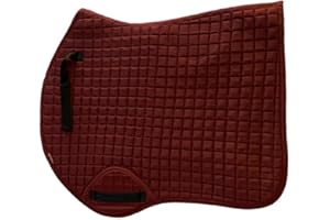 JRI Equestrian Horse Riding Soft Full Saddle Pad Cloth With Foam Filling Inside - Marron *(Same Day Dispatch)*