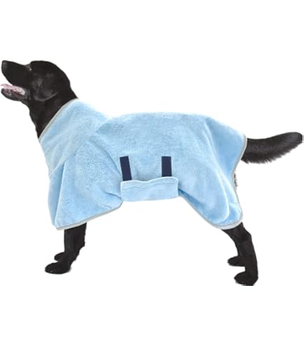 Manon Rosa Dog Bathrobe Barkbox Premium Absorbent Hooded Dog