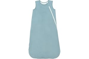 SIMYJOY ENJOY THE SIMPLICITY SIMYJOY Baby Sleeping Bag 18-36 Months, 1.5 TOG Quilted Baby Sleep Sack Bamboo Toddler Sleeping Bag with 2-Way Zipper, Sky Blue