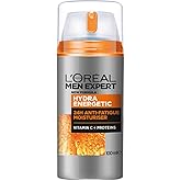 L'Or&eacute;al Paris Men Expert Hydra Energetic Anti-Fatigue Moisturizing Cream | Guarana, Vitamin C and Proteins, Helps Reduce Sign