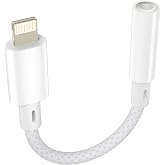 layajia Lightning to 3.5mm Headphone Adapter, Auxiliary Adapter for iPhone Headphones [MFi Certified] Dongle Audio Converter