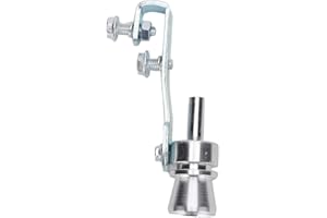 Fischietto sonoro turbo, Qiilu Turbo Sound Tail Throat Tubo di scarico Fischio Lega di alluminio Argento TC-M