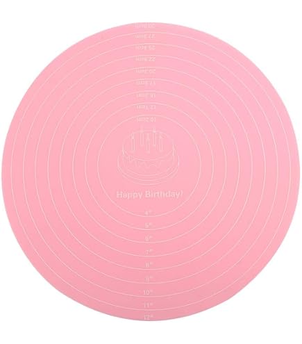 Bestomz, tappetino da forno in silicone rotondo per pizza e torte (25,4 cm, colore casuale), Silicone, 2, 30,8 × 30,8 cm