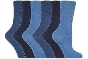 ZRWASKA® Diabetic Socks For Men Wide Elastic Cotton Neuropathy Loose Top Soft Grip Oedema Friendly Swollen Feet Legs non elastic socks Size UK 6-11