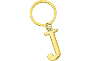 Freedale Gold Letter A-Z Keychain for Women Men Purse Handbags Metal Alphabet Initial Letter Key Ring Novelty-keychain