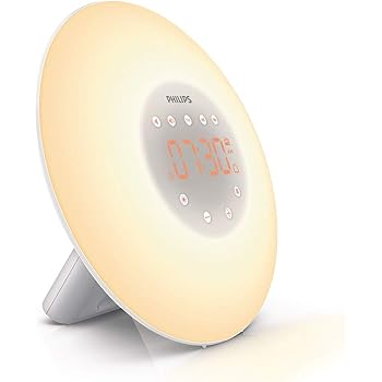 alarm simulation wake clock light sunrise sounds radio amazon philips natural