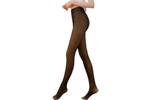 Xnova Medias Termicas Mujer Invierno con Interior de Forro Polar Pantimedias Transparentes Termicos Cintura Alta Collants Reductoras Mallas Translúcidas