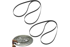 DULFAX 2 Pièces Courroies pour Platine Vinyle, 172x5x06mm (Dépliée 270mm), Compatible Tous Modèles Rétro, Courroies de Remplacement pour Tourne-Disques, Lot de 2