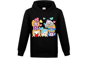 MOEYIQI Foxy and Boxy Kids Hoodie Boys Sweatshirts Girls Fashion Pullover Clothing Age 1-13 Years
