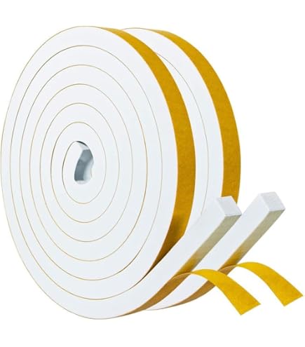 PATIKIL 2m Sealing Foam Tape - 1.5cm Wide 5mm Thick Weather Stripping For Doors & Windows