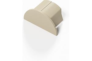 D-Line Smooth-Fit Mini End Cap Magnolia - Neatly finish open ends of 30x15mm Trunking - 1-Pack