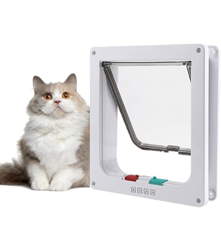 Katzenklappe Für Fenster - Mit 4-Wege-Schloss & Einfacher Montage