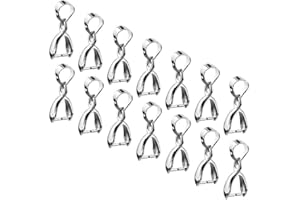 ETELIAR 100 Stk Collierschlaufen, 15 x 6mm Anhängerschlaufe Silber für Anhänger Halskette Schmuck DIY Craft Making