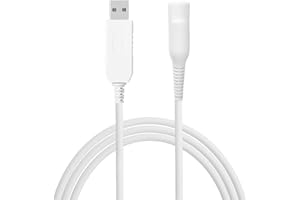 MULTIM USB Charger Cable Compatible with Braun Silk Epil, 12V Power Cord Beard Trimmer Charger Replacement Charging Lead for Silk-épil 5, 7, 9, 9 Flex Epilator Hair Removal