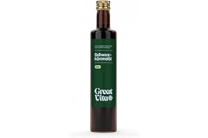 MEA VITA Aceite de Comino Negro Orgánico MeaVita, prensado en frío, paquete de 2 (2 x 500ml)
