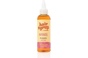 Hair Syrup | Rapunzel Pre-Wash Hair Oil | Infused with Pink Grapefruit, Sweet Almond & Cherry | Revitalise Your Scalp & Mind | Vegan | 100% Natural | 100ml