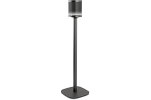 Vogel's Sound 4301 Lautsprecher Ständer für Sonos One (SL), Integriertes Verlängerungskabel, Höhe: 82 cm, Max. 5 kg, Schwarz, 1 Standfuß