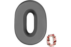 YXHZVON Moule à Gâteau Number 0, Moules Chiffre Cake, Grands Moules à Gâteau 3D en Silicone, Moules à Forme Spécifique Forme de Chiffre Convient pour Anniversaires, Fêtes (Gris)