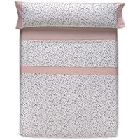 Mora 02D0603 Juego de Sábanas con Bajera, Algodón-Poliéster, Salmon, Individual, 180x270x3 cm