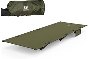 G2 GO2GETHER Foldable Camping Cot, Durable Travel Tent Cot, Ultralight for Backpacking, Summer Hiking, Mountaineering, Easy to use for Woman & Man, Comes with Storage Bag(Green)