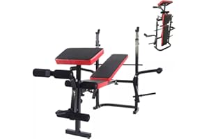 Zanbeel Foldable Weight Bench, Multi Press Workout, Sit Up, Leg Extension, Home Gym, Fitness Centre