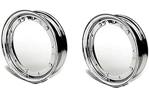 MOTOCAPUANO KIT 2 CERCHI CERCHIO CROMATO RUOTA PIAGGIO VESPA 50 SPECIAL 3.00.10-3.50.10