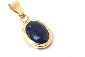 Peninsula Jewellery 9ct Gold Lapis Lazuli Oval Pendant