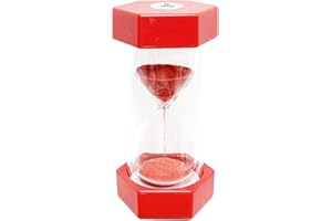 DREAM HORSEX Sanduhr für Kinder, Sanduhren Set, Timer, Küchen-Uhr, Zeitmanagement-Assistent, Kreative Geschenke, 5 Minuten, Rot