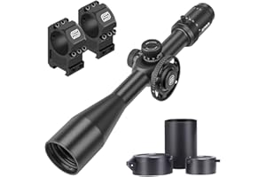 SPINA OPTICS 6-24x50 FFP II première Lunette de Fusil à Plan Focal avec Treillis de précision mrad et visière